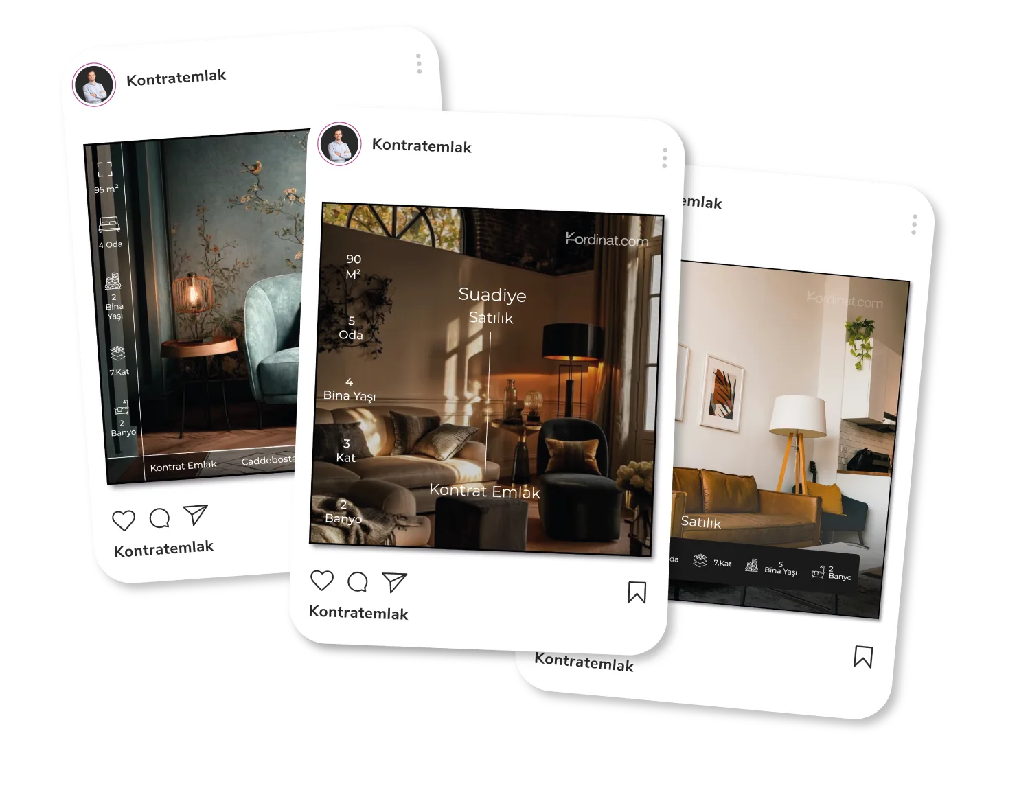 Kordinat ile üretilen Instagram gönderileri